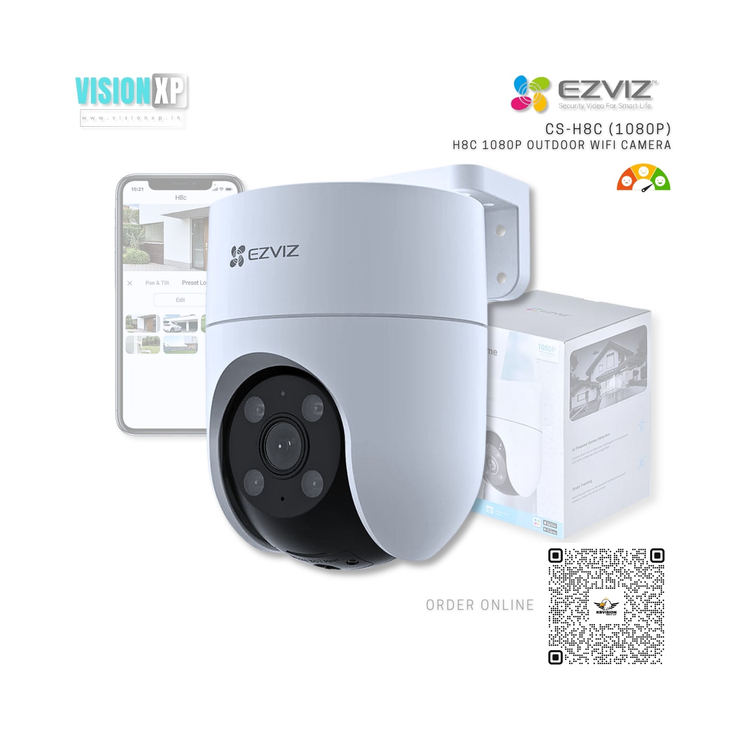 Ezviz H8C 2mp 1080p Pan Tilt Human Detection AI Home WiFi Camera Ezviz H8C 2mp 1080p Pan Tilt Human Detection AI Home WiFi Camera